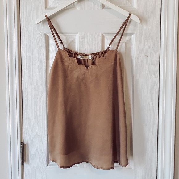 Andree by Unit Tops - Scalloped Cami